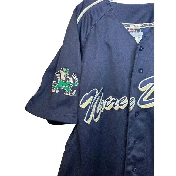 COLOSSEUM NOTRE DAME FIGHTING IRISH BASEBALL JERSEY SIZE Large - Picture 3 of 6